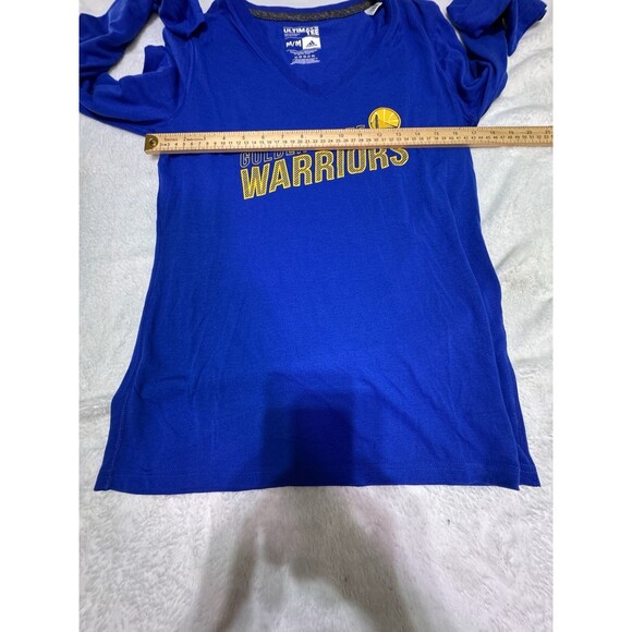 Golden State Warriors Women's Adidas Ultimate Tee - Size‎ Medium Climalite Blue - Picture 6 of 10